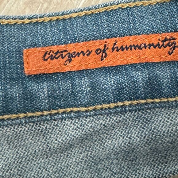 Citizens Of Humanity Kelly Low Waist Boot Cut Blue Jeans Size 27 - Picture 13 of 13